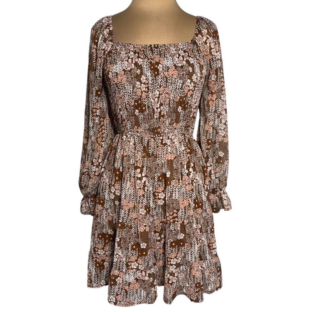 BTFBM 70’s inspired boho cottagecore peasant Dress Size Medium